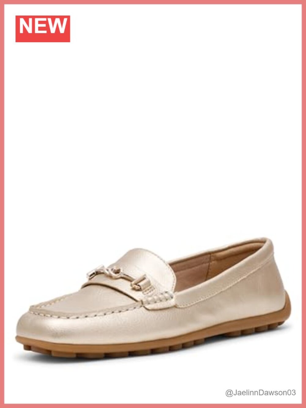 Faux Leather Driving Loafer Moc Toe Slip-On Comfort Women's Shoes